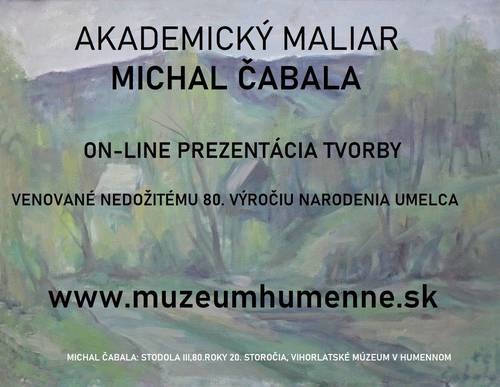 Plagát Akademický maliar Michal Čabala