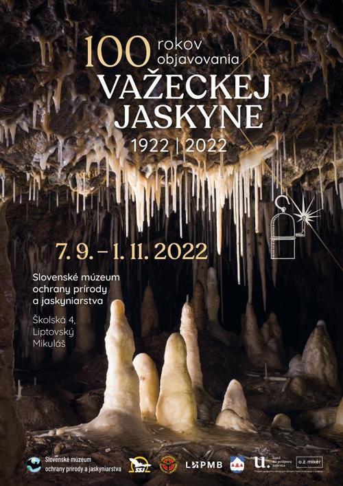 Plagát 100 rokov objavovania Važeckej jaskyne