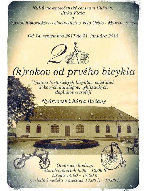 Plagát 200 (k)rokov od prvého bicykla