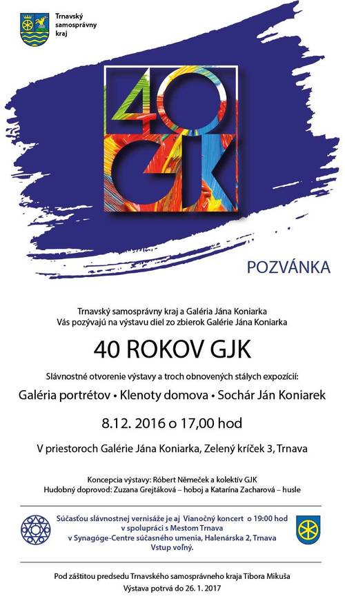 Plagát 40 rokov GJK