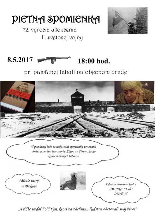 Plagát 72. výročie ukončenia II. svetovej vojny