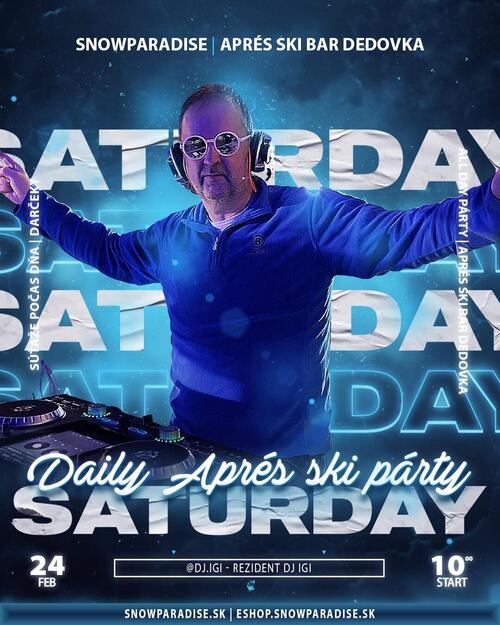 Plagát Aprés ski daily párty | DJ IGI