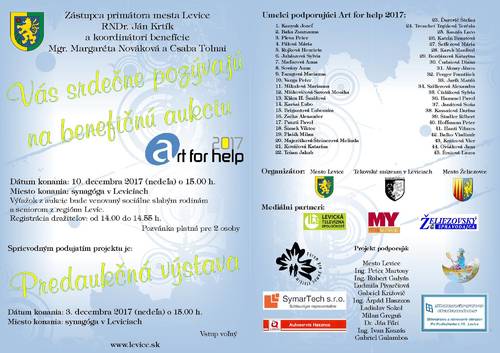 Plagát Art for help 2017