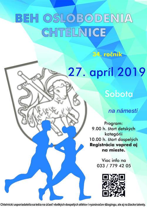 Plagát Beh Oslobodenia Chtelnice-34. ročník