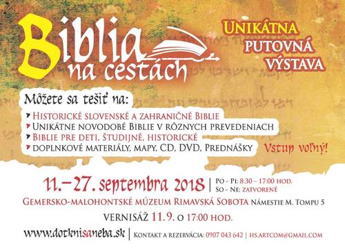 Plagát Biblia na cestách