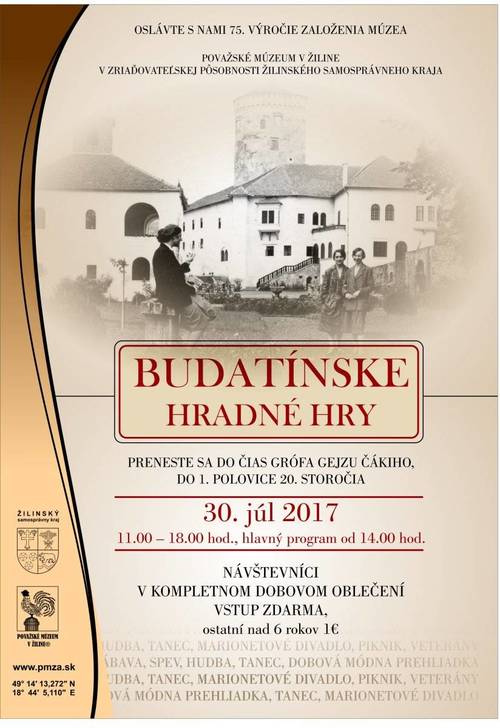 Plagát Budatínske hradné hry