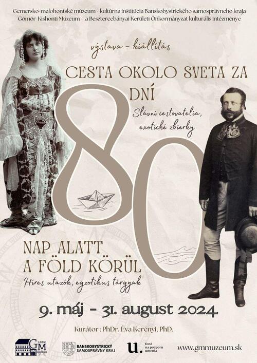 Plagát Cesta okolo sveta za 80 dní /Slávni cestovatelia, exotické zbierky/