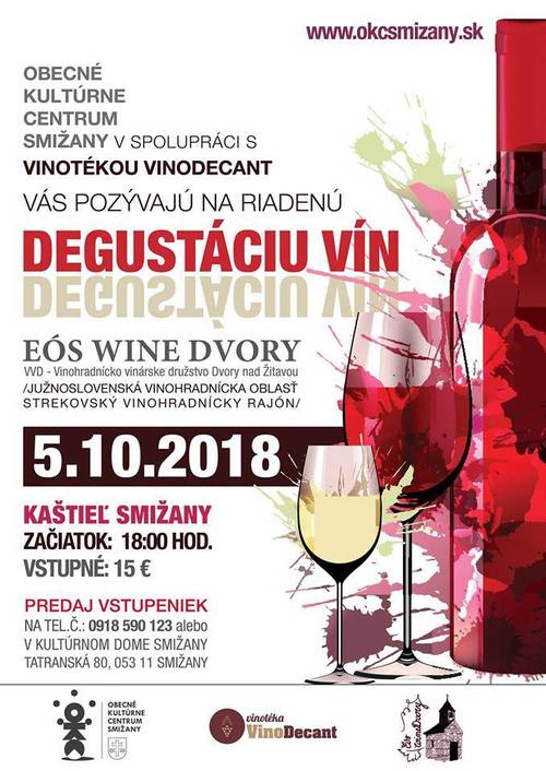 Plagát Degustácia vín EÓS Winery