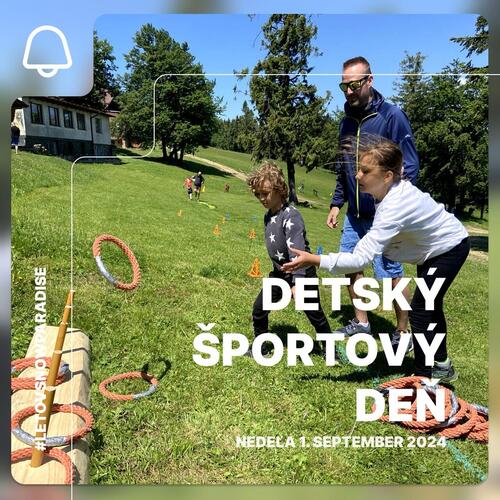Plagát Detský športový deň s Račkom a Marguškou | ukončenie letných prázdnin