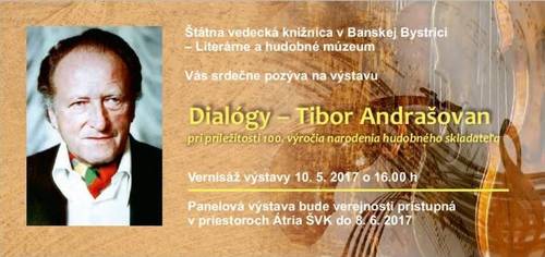 Plagát Dialógy - Tibor Andrašovan