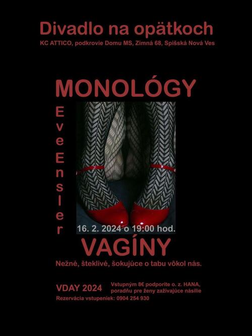 Plagát Divadlo na opätkoch: Monológy vagíny