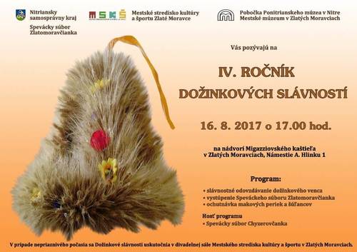 Plagát Dožinkové slávnosti - IV. ročník