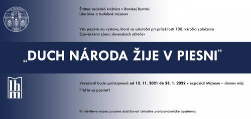 Plagát "Duch národa žije v piesni“