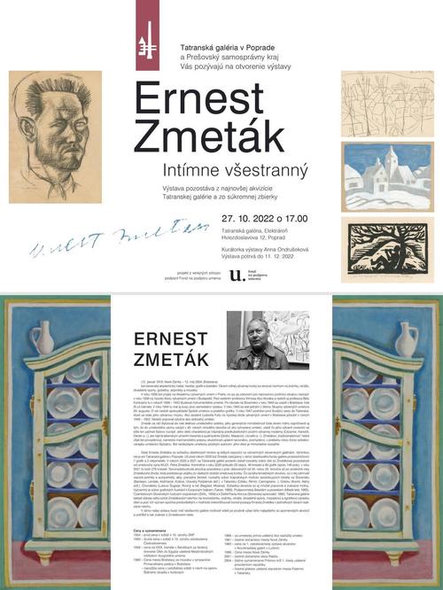 Plagát Ernest Zmeták – Intímne všestranný