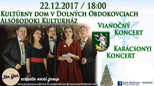 Plagát "For you" - Vianočný koncert vokálnej skupiny