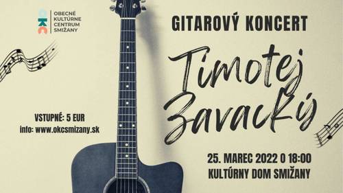 Plagát Gitarový koncert - Timotej Zavacký