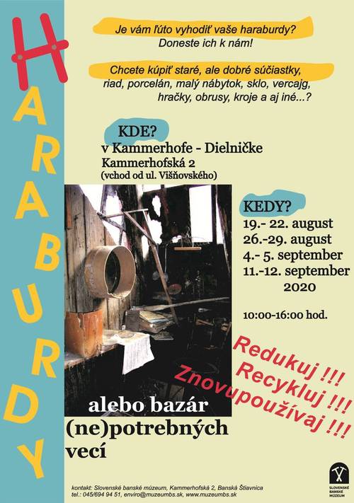Plagát Haraburdy alebo bazár (ne)potrebných vecí 2020