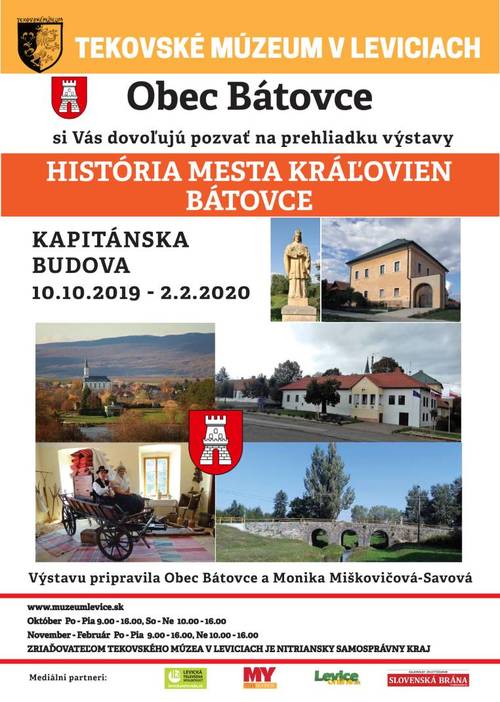 Plagát História mesta kráľovien-obec Bátovce