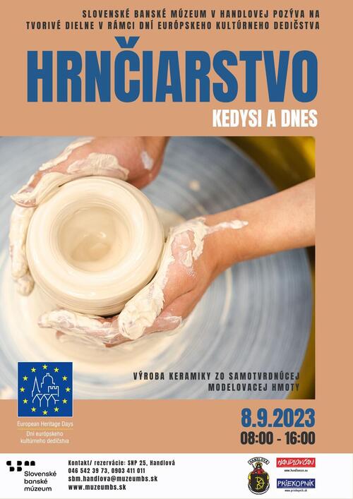 Plagát HRNČIARSTVO, kedysi a dnes