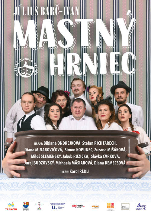 Plagát J. Barč-Ivan: Mastný hrniec