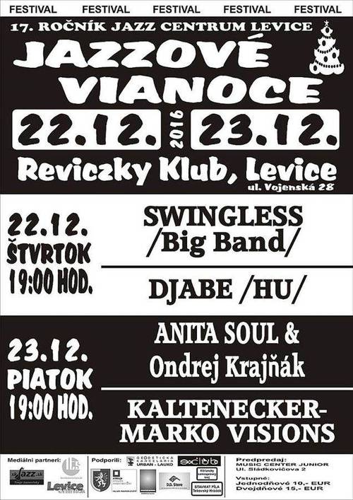 Plagát Jazzové Vianoce v Leviciach