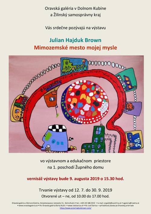 Plagát Julian Hajduk Brown - Mimozemské mesto mojej mysle