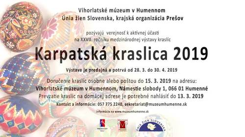 Plagát Karpatská kraslica 2019