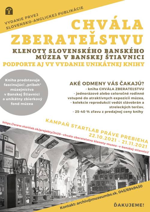 Plagát Klenoty Slovenského banského múzea v Banskej Štiavnici