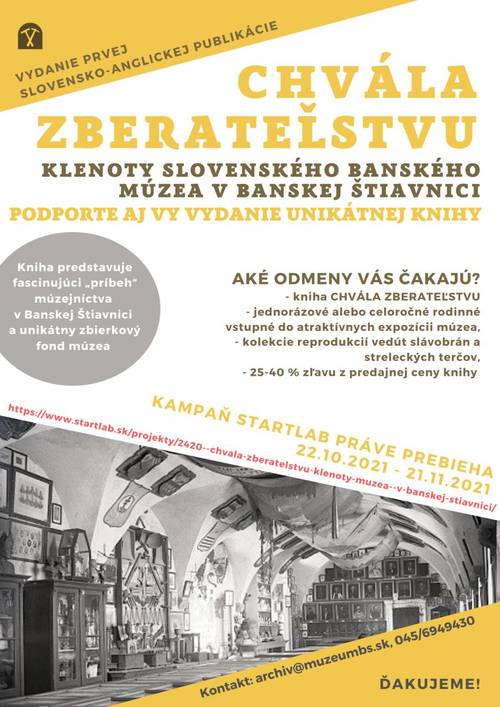 Plagát Klenoty Slovenského banského múzea v Banskej Štiavnici