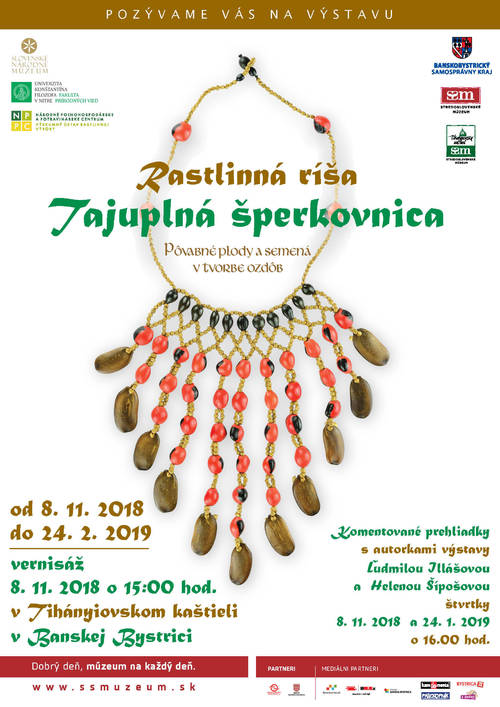 Plagát Komentovaná prehliadka výstavy Rastlinná ríša - tajuplná šperkovnica