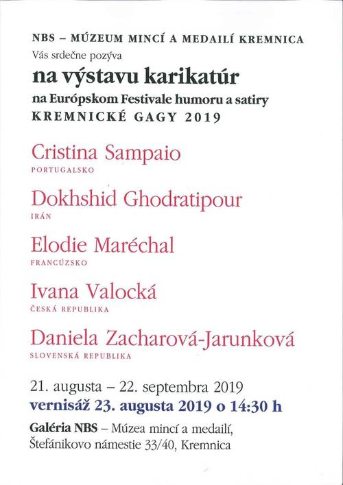 Plagát Kremnické gagy 2019: Karikaúry