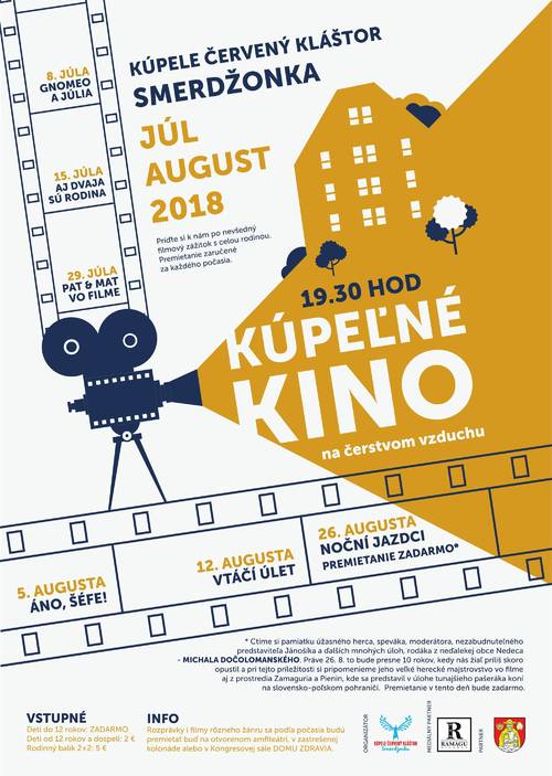 Plagát Kúpeľné kino na čerstvom vzduchu 2018