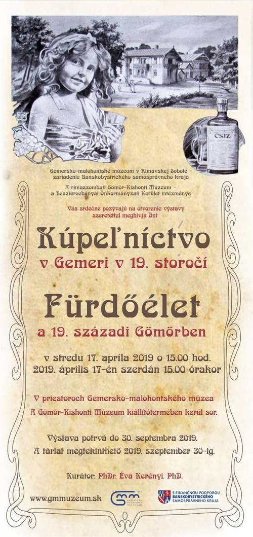 Plagát Kúpeľníctvo v Gemeri v 19. storočí