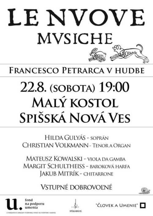 Plagát Le Nuove Musiche: Francesco Petrarca v hudbe