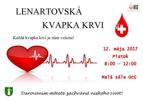 Plagát Lenartovská kvapka krvi