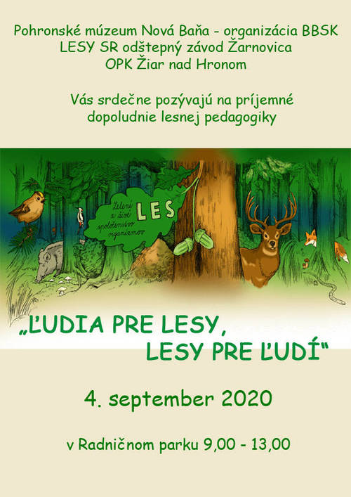 Plagát Ľudia pre lesy, lesy pre ľudí