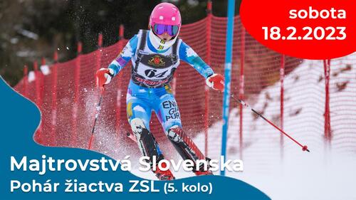 Plagát Majstrovstvá Slovenska žiakov - SLALOM