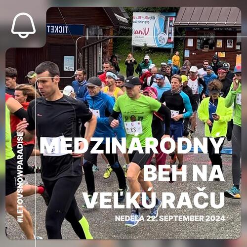 Plagát Medzinárodný beh na Veľkú Raču | 24. ročník