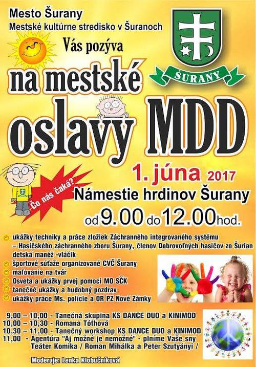 Plagát Mestské oslavy MDD
