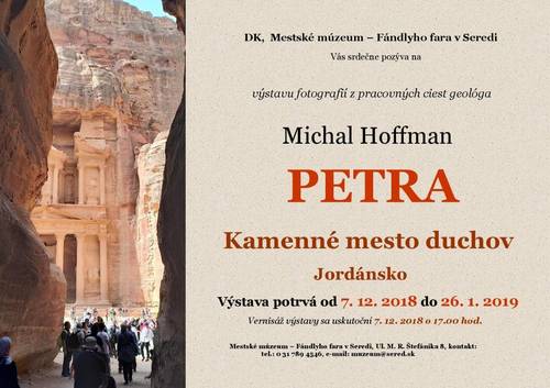 Plagát Michal Hoffman: Petra - kamenné mesto duchov