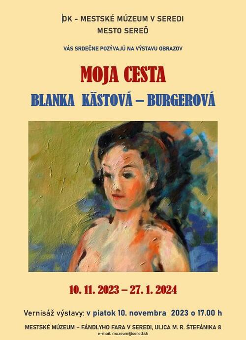 Plagát Moja cesta, Blanka Kästová-Burgerová