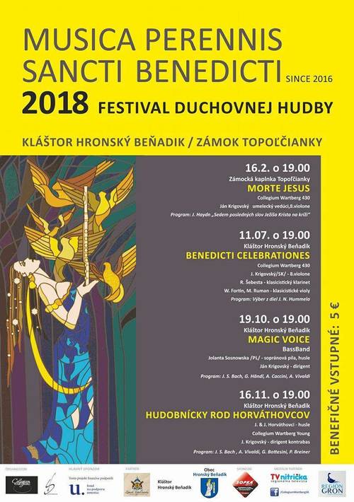 Plagát Musica Perennis Sancti Benedicti 2018