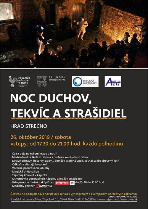 Plagát Noc duchov, tekvíc a strašidiel 2019