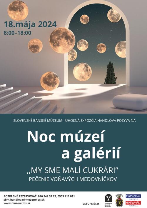 Plagát Noc múzeí a galérií 2024 v Handlovej