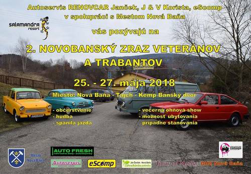 Plagát Novobanský zraz veteránov a trabantov