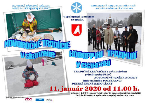 Plagát Novoročné tradície v skanzene