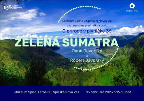 Plagát O prírode v pivničke 36: Zelená Sumatra