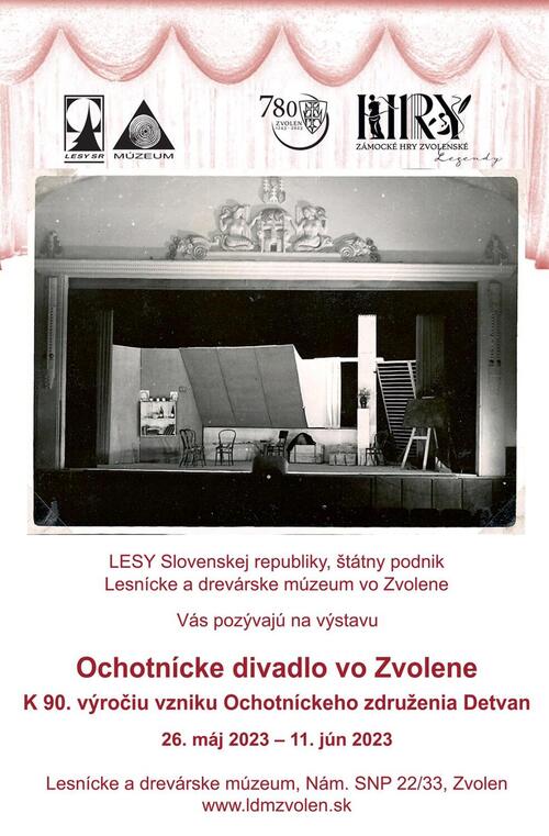 Plagát Ochotnícke divadlo vo Zvolene