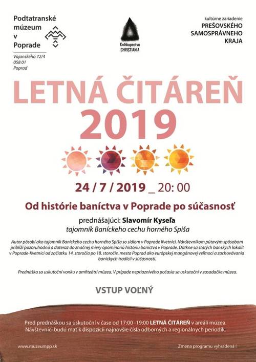 Plagát Od histórie baníctva v Poprade po súčasnosť