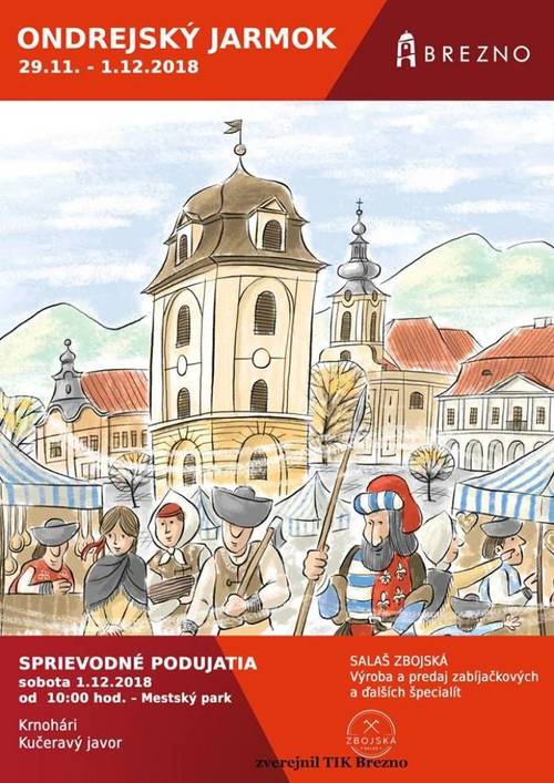Plagát Ondrejský jarmok Brezno
